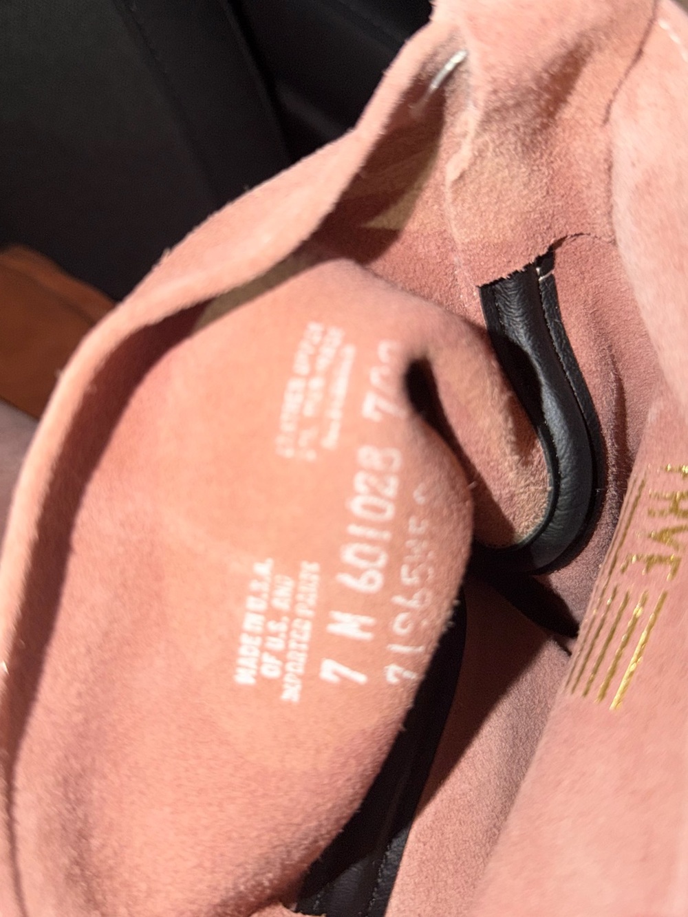 Frye Suede Campus Rosewood 12L Mid-Calf Boots in Dusty Pink Size 7 - Picture 4 of 5